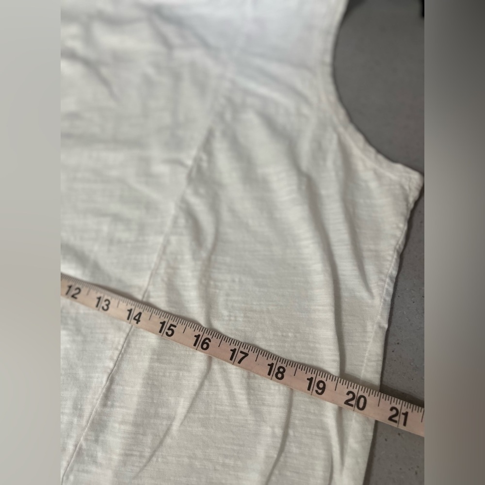 Fresh Produce Dress XL Women’s White A Line Pucker Cotton Fabric Summer Coastal - Picture 9 of 10
